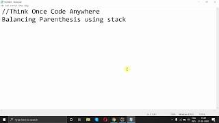 Balancing Parenthesis using Stack in Java