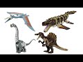 new jurassic world rebirth toys titanosaurus quetzalcoatlus spinosaurus u0026 more mattel lego