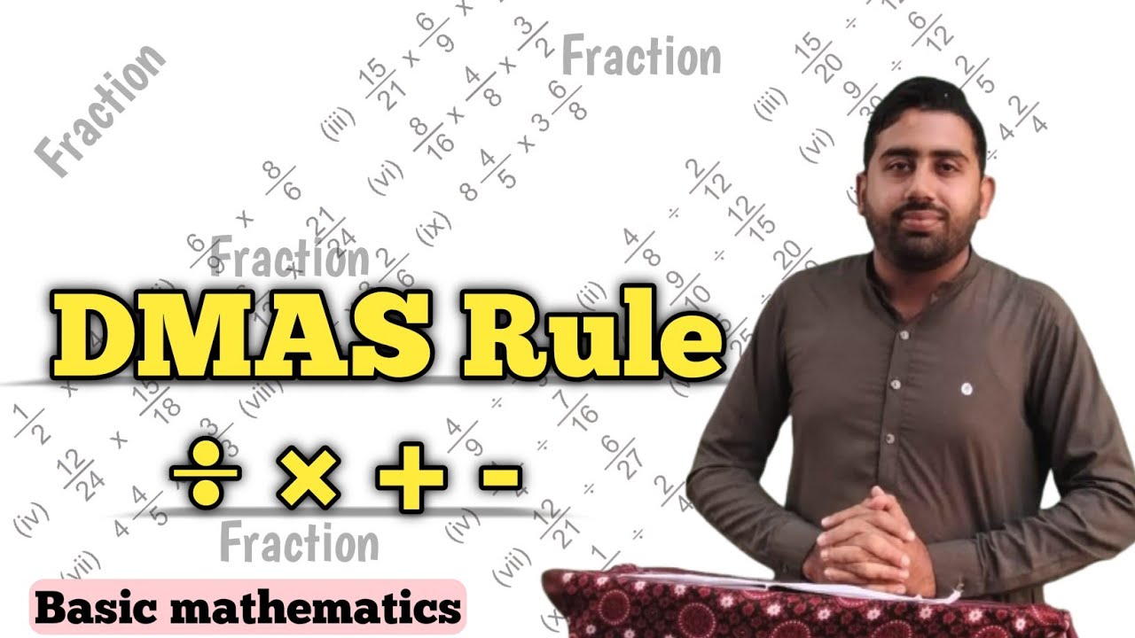 Dmas Rule Basic Mathematics Sindhi St Youtube