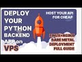 How to host your python backend API on a VPS (for cheap!)