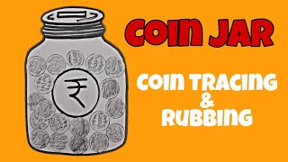 Coin Jar Craft|| Coin Tracing Craft || Unique Coin Tracing and Pasting Activity || Piggy Bank Craft