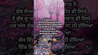 ਬੱਸ ਇੱਕ ਲਿਖਾਰੀ ਬਾਠ ਹੀ ਦੱਸਿਆ ...🌹✍️💖 #likhari #punjabipost #trending