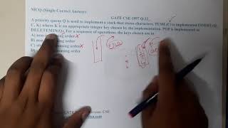 GATE CSE 1997 Q 32 || Stacks and Queues || Data Structure || GATE Insights Version: CSE