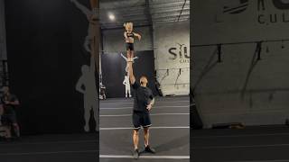2 Year Old Stunting 😲 #stunt #shorts #cheer #acrobatics