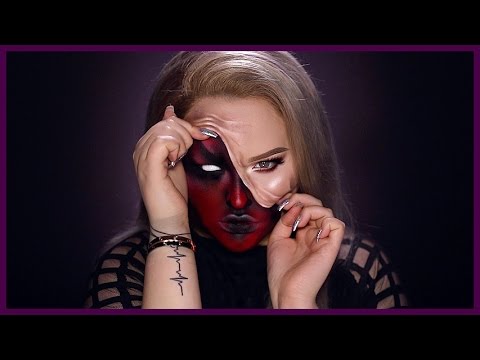 DEMON - Pulled Up Skin Halloween Makeup Tutorial DEMON - Pulled Up Skin Halloween Makeup Tutorial