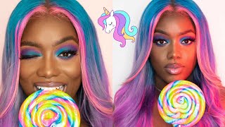 Cotton Candy Inspired Unicorn Hair| Watercolor Method | Divatress.com