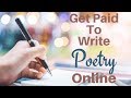 get paid to write poetry online