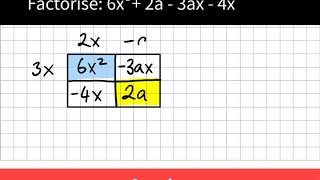 Algebraic Factorising using an array