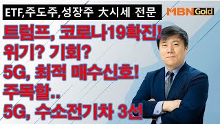 [주도주 대시세 전문 한규수](20.10.04) 트럼프, 코로나19 확진에 따른 시장전망 전략!! 5G 최적 매수신호 등장.. 주목할 주도주 3선