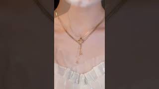 Super good-looking butterfly tassel necklace超好看的蝴蝶流苏项链，戴上真的绝了！气质温柔又百搭！