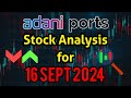 Adani Ports target 16 September 2024 | Adani Ports Share News | Stock Analysis | Nifty today