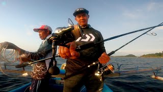 DAPAT JACKPOT DIPAGI HARI BABON DOGTOOTH TUNA || DAIWA CALDIA SW 6000D-H  ROD DAIWA VADEL PE 0,6-2.