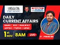 🔴Live | Daily Current Affairs in Telugu | 1st November | Latest & Important News | Phani Sir