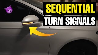 Installing SEQUENTIAL Mirror Turn Signals on my Fusion!