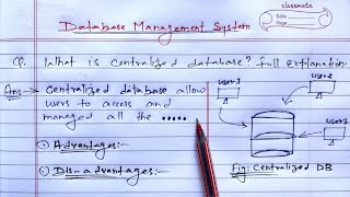Centralized Database in DBMS | Learn Coding