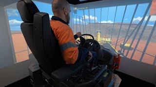 CYBERMINE Wheel Loader Simulator for Training Komatsu WA500 Operators