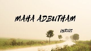 'Maha Adbutham' song Lyrics in English #Samantha #MiceyJmeyar #Nagashowrya