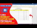 Cara Membuat Daftar Hadir Di Microsoft Word dengan Mudah dan Sederhana