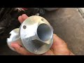 machining an extremely complicated aluminium part manual machining