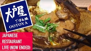 Ootoya, one of my favorite restaurants (Live Stream)