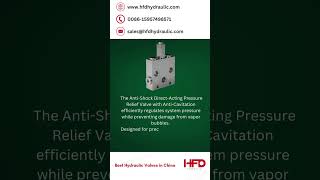 ANTI-SHOCK TYPE DIRECT-ACTING, WITH ANTI CAVITATION PRESSURE RELIEF VALVE–VAA-RU-DL | HFD Hydraulic