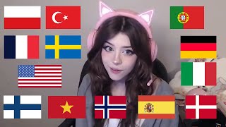 UwU voice, but in 13 different languages