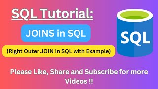 (41) Right Outer Join in SQL | SQL Server Tutorial