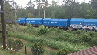 PKP Cargo: ET22-1115 z simmsami z Ełku. 25.05.2024 r.