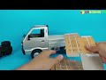 rc delivery truck remote control wpl d12 simulation classic model unboxing and review