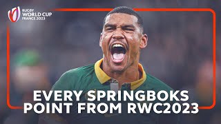 Every South Africa point at Rugby World Cup 2023