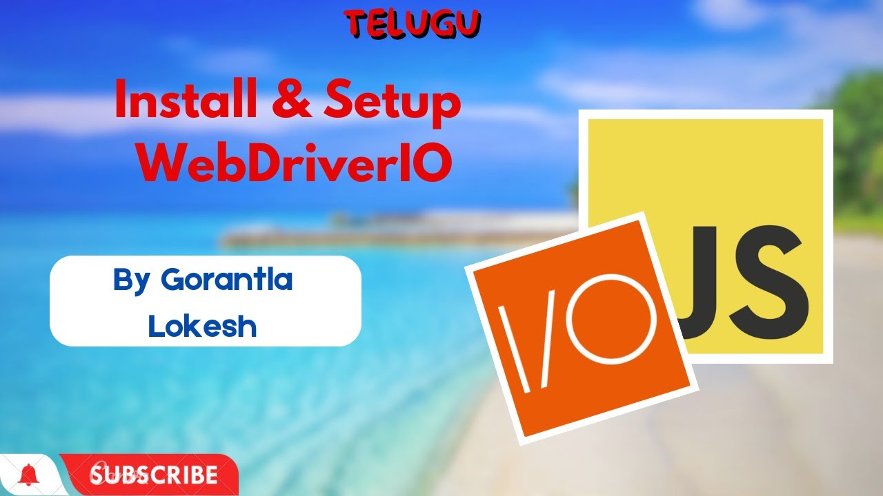 Part 2 Install And Setup Webdriverio With Javascript Telugu Youtube