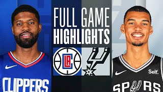 CLIPPERS at SPURS | FULL GAME HIGHLIGHTS | November 22, 2023
