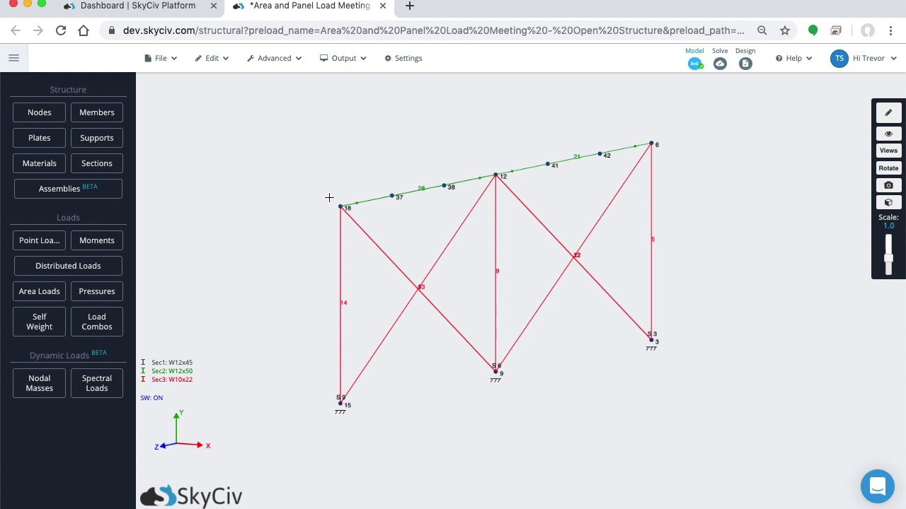 SkyCiv Structural 3D: Open Structure Loads - YouTube