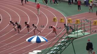 2017東部高校総体　男子100m　予選4組～6組