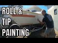 Roll and Tip Painting Technique. Followed with non-slip Kiwigrip