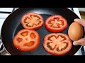 3 eggs with 1 tomato. The simplest and most popular recipe on YouTube. A billion views