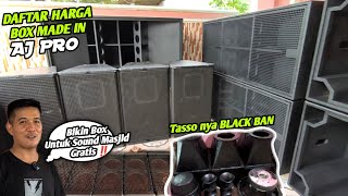 Khusus Untuk Masjid Gratis‼️segini harga box Cla AJ PRO & TASSO untuk Black Ban Audio 🔥