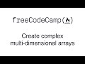 Create Complex Multi-dimensional Arrays - Basic Data Structures - Free Code Camp