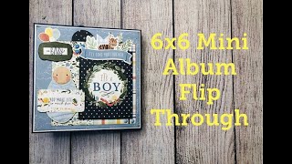 6x6 Baby Boy Mini Album Flip Through