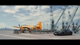 El Porsche Taycan acelera 0-145 km/h-0 en el USS Hornet