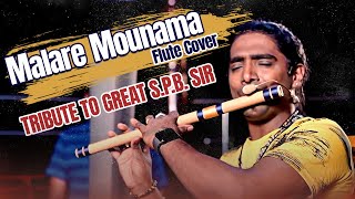 Malare Mounama | Tribute To Great S.P.B.Sir | Rajesh Cherthala | Flute Cover