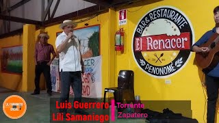 Fiesta en el Rest. El Renacer, Penonomé, 2023. Luis Guerrero y Lili Samaniego. Zapatero.