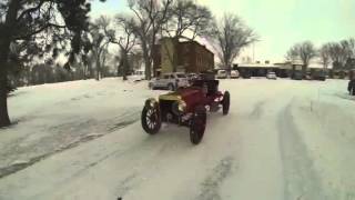 Driving 1907 Model K in snow, 01-25-2016