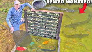 I Found a Sewer FILLED with MONSTER FISH!