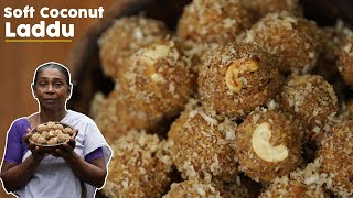 Coconut Jaggery Laddu | Juicy \u0026 Soft Coconut Laddu Recipe