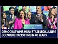 Democrat wins mean state legislature goes blue for 1st time in 40 years