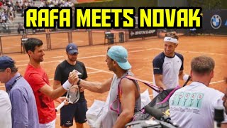 Rafael Nadal meets Novak Djokovic at Rome during Practice #shorts