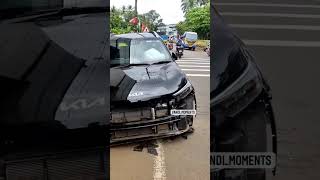 Kia Sonet & Suzuki Swift Live Accident  😮 | Not expected from you KIA 😑  #caraccident #carcrash