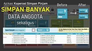 Tutorial Excel - Input Banyak Data Anggota Sekaligus - Aplikasi Koperasi Simpan Pinjam