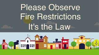 Stage 2 Fire Restrictions: Seven Things That Just Won't Do!